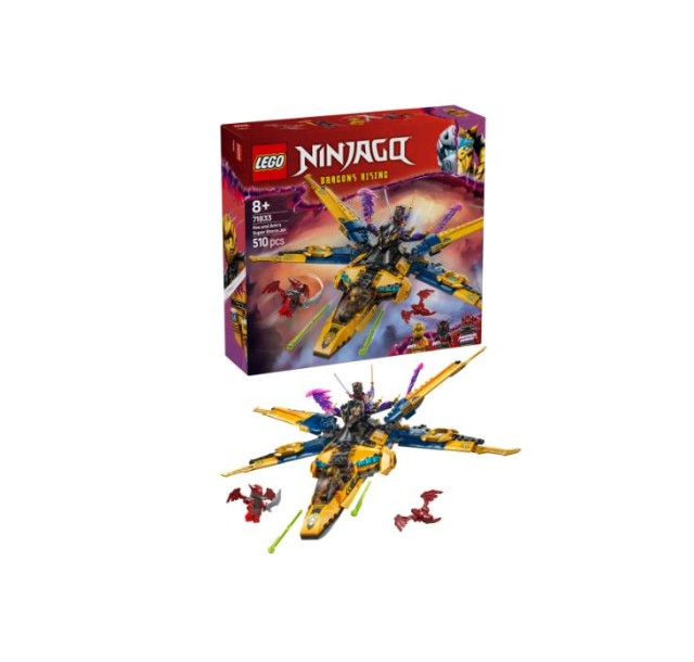 Конструктор LEGO Ninjago Суперштормовий реактивний літак Рас та Арін