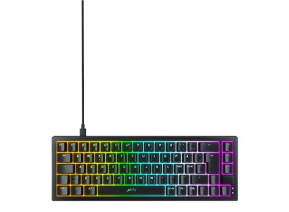 Клавіатура механічна Xtrfy K5 68Key, Kailh Red, USB-A, EN/UA, Hot-swap, RGB, Чорний