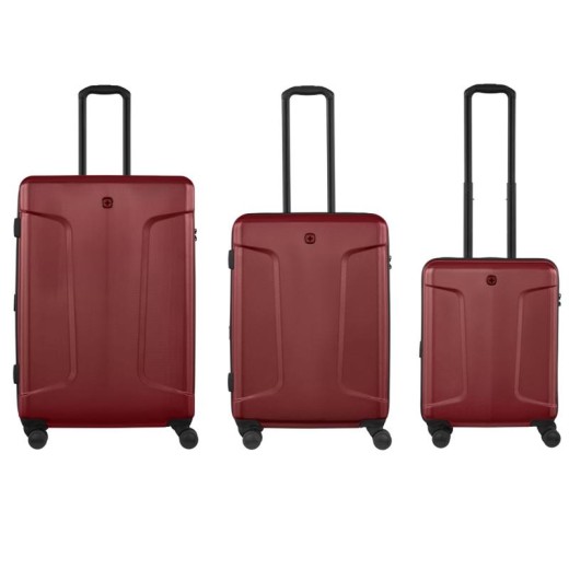 Набір валіз Wenger, Legacy  3 в 1, (S,M,L), пластик, 4 колеса, червоний