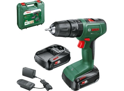 Шурупокрут-дриль акумуляторний Bosch EasyImpact 18V-40 18В 2х1.5А·год 20·38Нм 0-430·0-1650об·хв кейс ЗП 1.4кг