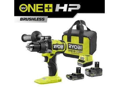 Шурупокрут-дриль ударний акумуляторний Ryobi ONE+ HP RPD18X-242S 18В 1х2А·год 1х4А·год ЗП 95Нм 500·2100об·хв 1.3кг сумка