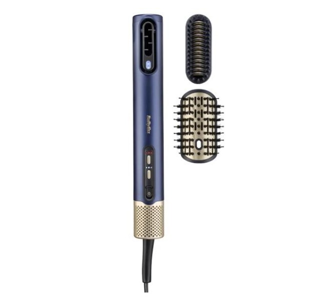 Стайлер  Babyliss Air Wand, 1600Вт, темп.режимов-3, подвійна іонізація, 2 насадки, синій