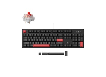 Клавіатура механічна Lemokey  X3 87Key, Keychron Brown, USB-A, QMK/VIA, Hot-Swap, EN/UKR, RGB, чорний