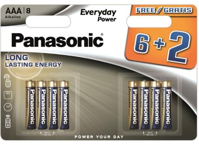 Батарейка Panasonic Everyday Power лужна AAA блістер, 8 шт.