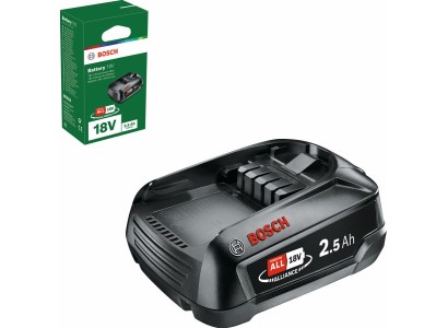 Акумулятор Bosch PBA, 18В, 2.5А·год, 0.3кг