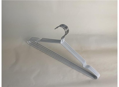 Набір вішаків Ardesto 40.5см, 10шт, метал, ПВХ, білий