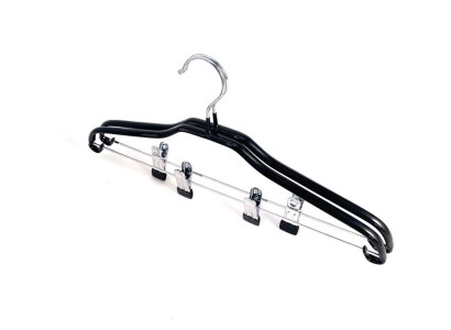 Набір вішаків з прищіпками Ardesto 42см, 2шт, метал, ПВХ, чорний