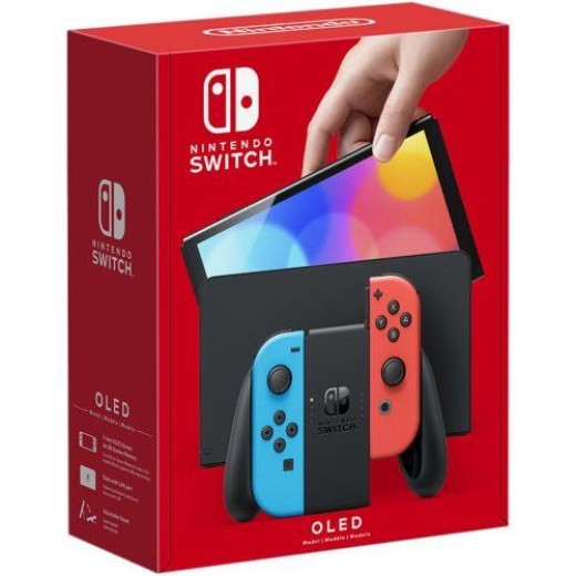 Ігрова консоль Nintendo Switch OLED (неоновий червоний/неоновий синій)