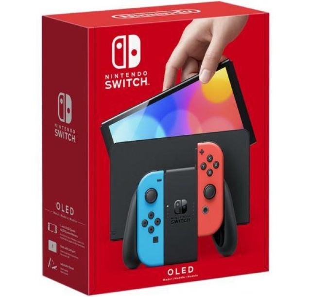 Ігрова консоль Nintendo Switch OLED (неоновий червоний/неоновий синій)