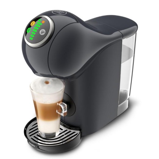 Кавоварка Krups капсульна Dolce Gusto Genio S Plus 0.8л, капсули, сенcорне керування, темно-сірий