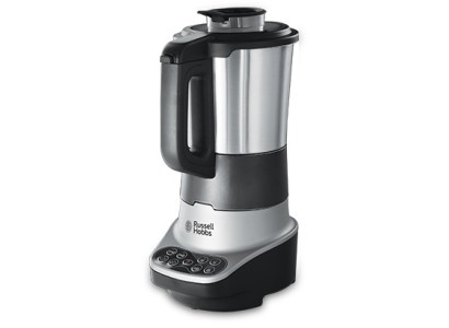 Суповарка-блендер Russell Hobbs 1200Вт, чаша-1,75л, механічне керування, 8 авто. програм, нержав.сталь, платик, сіро-чорний