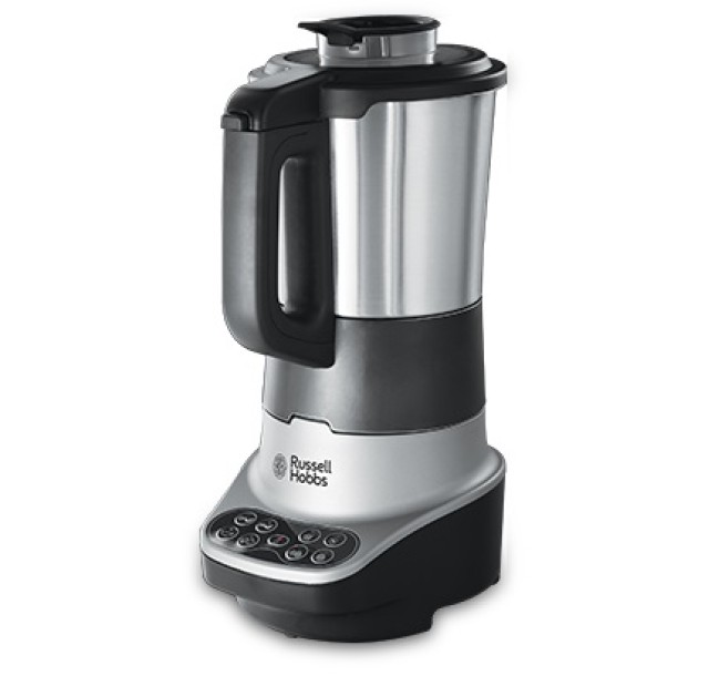 Суповарка-блендер Russell Hobbs 1200Вт, чаша-1,75л, механічне керування, 8 авто. програм, нержав.сталь, платик, сіро-чорний