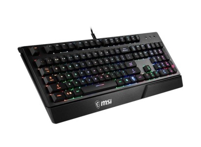 Клавіатура мембранна MSI Vigor GK20 UA 104key, USB-A, EN/UKR/RU, ColorLED, чорний