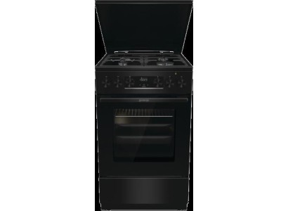 Плита Gorenje комбінована, 70л, 50x60см, дисплей, чавун, чорний