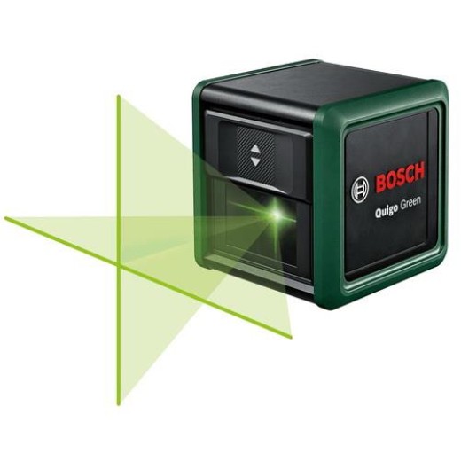 Нівелір лазерний Bosch Quigo Green, точність ± 0.8 мм/м, 12 м, зелений, 0.27 кг