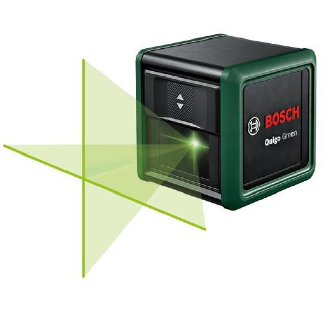 Нівелір лазерний Bosch Quigo Green, точність ± 0.8 мм/м, 12 м, зелений, 0.27 кг