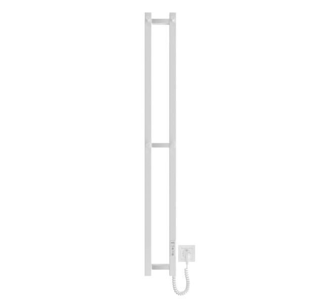Рушникосушка Hygge Family електрична Slim, 1170х140х80мм, таймер-регулятор, сталь, білий матовий
