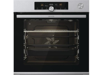 Духова шафа Gorenje електрична, 77л, A+, пара, дисплей, готування на різних рівнях, нерж