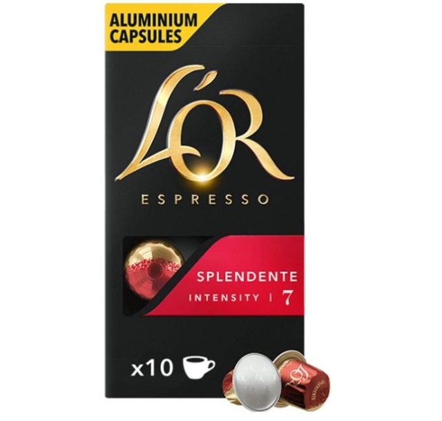 Кава L`OR капсули  Espresso Splendente, 100% арабіка, 10шт, Nespresso