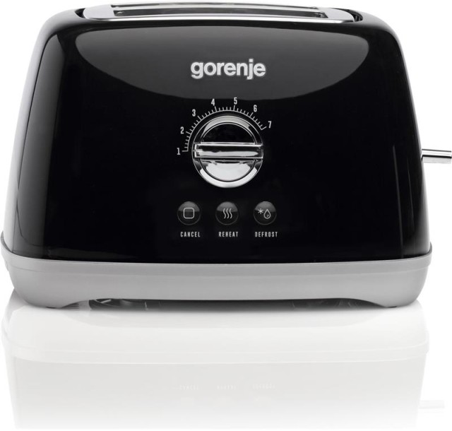 Тостер  Gorenje, 900Вт, пластик-метал, чорний