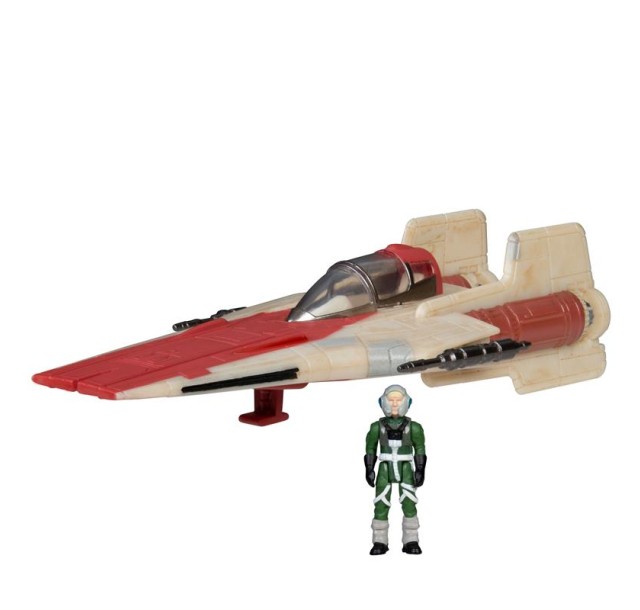 Ігрова колекційна фігурка Star Wars Small Vehicle Транспорт та фігурка A-Wing 7.5см