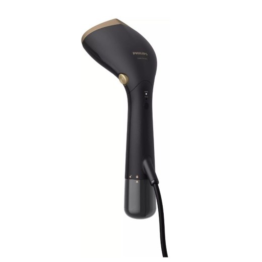Відпарювач PHILIPS компактний, 1500Вт, 100 и 200мл, постійна пара - 28гр, керам. підошва, чорний