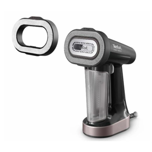 Відпарювач Tefal компактний Pure Force 3в1, 1800Вт, 180мл, постійна пара - 35гр, керам. підошва, чорно-рожевий