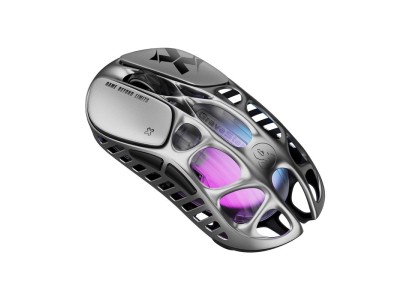 Миша GravaStar Mercury X, BT/WL/USB-A, RGB, сірий