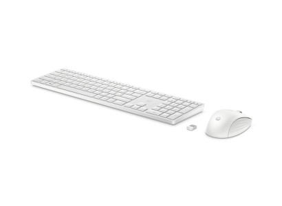Комплект клавіатура та миша НР 650, WL, EN/UK, білий