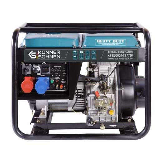 Генератор дизельний Konner&Sohnen KS 8100HDE-1/3 ATSR (EURO V), 230/400В, 5.5/6.0кВт, передстартовий підігрів, вихід ATS, 117кг
