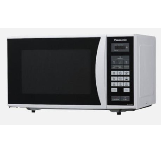 Мікрохвильова піч Panasonic, 25л, 800Вт, дисплей, відкрю ручкою, біло-чорний