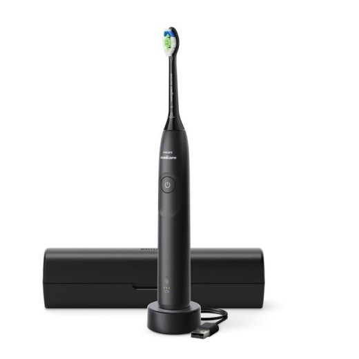 Щітка зубна електр. Philips, Sonicare 5300 Series, 62т. колив/хв, насадок-1, футляр, чорний