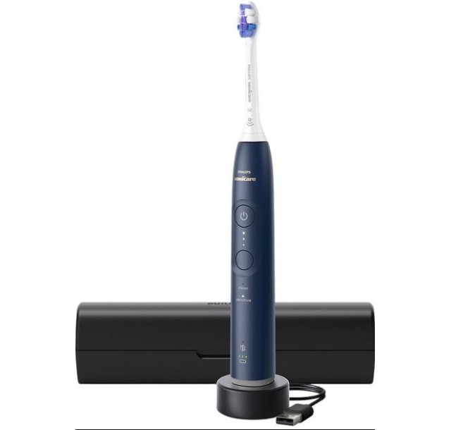 Щітка зубна електр. Philips, Sonicare 6100 Series, 62т. колив/хв, насадок-1, футляр, синій