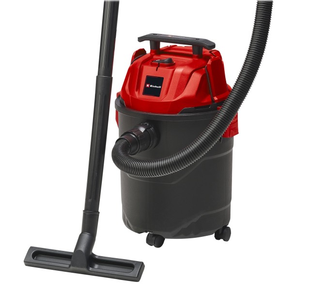 Пилосос професійний Einhell TC-VC 1820, 1250 Вт, пластик 20 л, 180 мбар, шланг 1.5 м, кабель 3 м, 3.6 кг