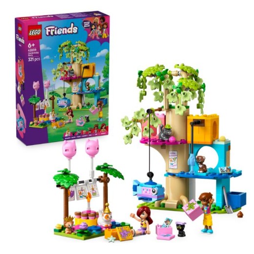 Конструктор LEGO Friends День народження кота і будинок на дереві
