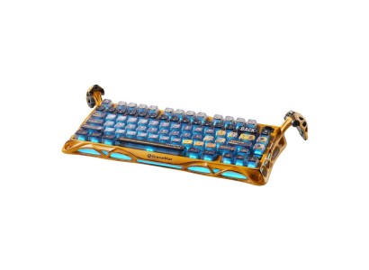 Клавіатура механічна GravaStar Mercury K1 Pro 80keys, GravaStar x Kailh Speedy Mint, BT/WL/USB, жовтий