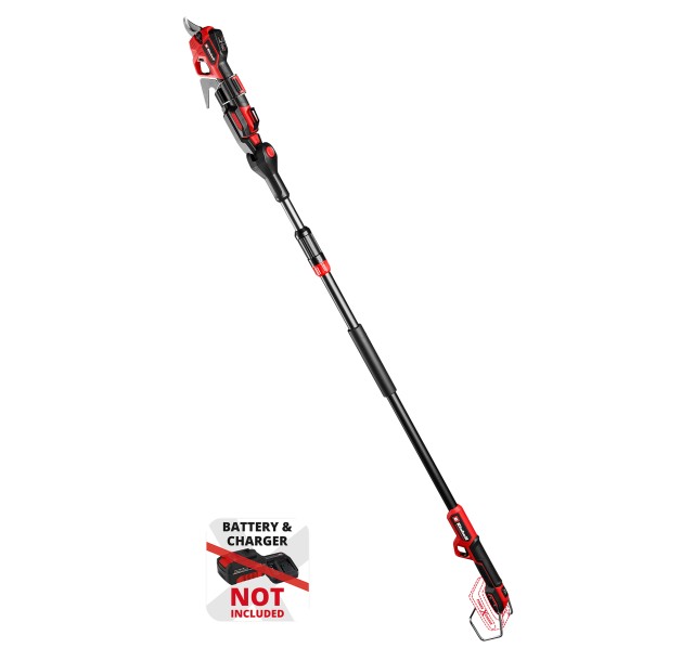 Секатор телескопічний акумуляторний Einhell GP-LS 18/28 Li T BL - Solo, PXC, 18В, безщітковий, товщ. 28/14 мм, сталь SK5, телескоп. ручка, 0.82 кг (без АКБ і ЗП