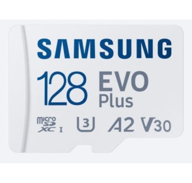 Карта пам'яті Samsung microSD 128GB C10 UHS-I  R130MB/s Evo Plus + SD