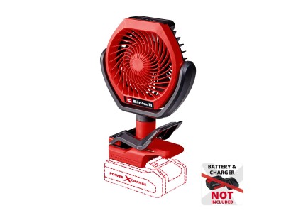 Вентилятор акумуляторний Einhell GC-CF 18/110 Li - Solo, PXC, 18В, безщітковий, діам. 110 мм, 1500 м3/год, 3 режими, 0.48 кг (без АКБ і ЗП)