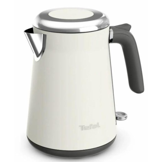 Електрочайник Tefal Collection 1.68л, Strix, нерж. сталь, бежевий