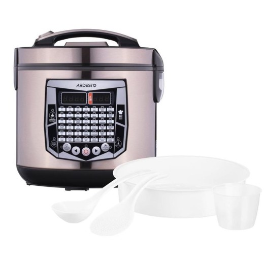 Мультиварка Ardesto, 860Вт, чаша-4л, електронне керув., пластик, шампань