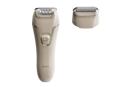 Епілятор Ardesto 2в1 Pearl Cream LESH-Y700PERL, пінцетний, акумул., пінцет.-18, сух., насадок-2, бежевий