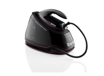 Праска-парогенератор Gorenje, 3000Вт, 1500мл, паровий удар -160гр, дисплей, керам. підошва, чорний