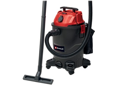Пилосос професійний Einhell 1930 А, 1500Вт, пластик 30 л, 190 мбар, шланг 2.5 м, кабель 3 м, розетка 2 кВт, 4.7 кг