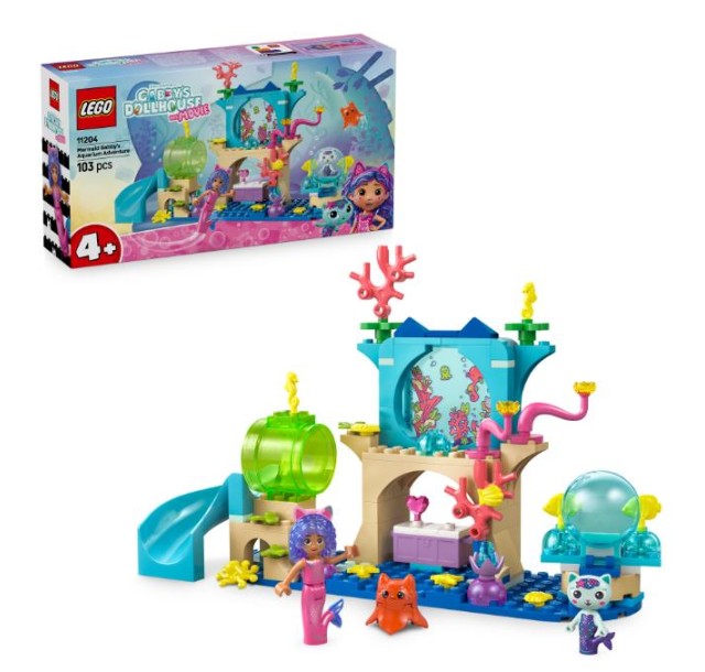 Конструктор LEGO Gabby's Dollhouse Акваріумні пригоди русалоньки Ґаббі