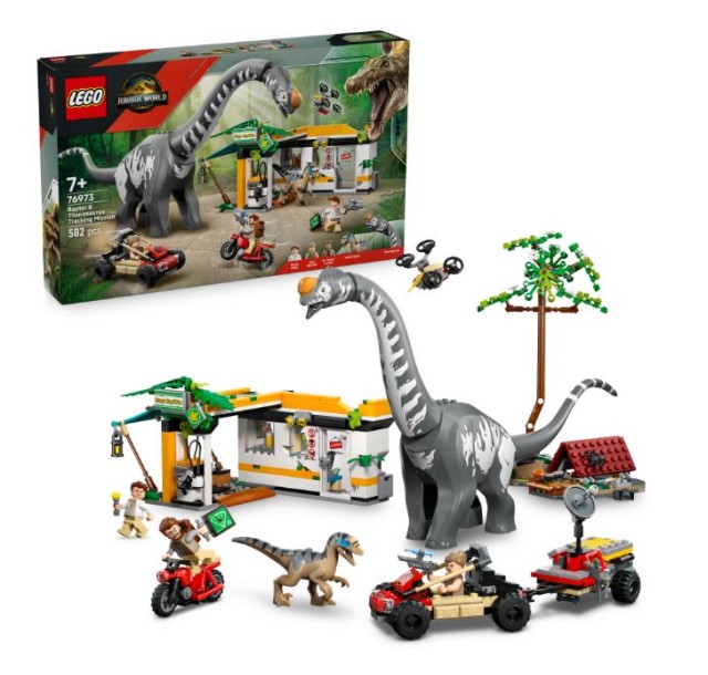 Конструктор LEGO Jurassic World Місія з відстеження раптора і титанозавра