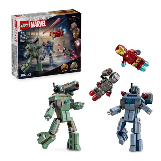 Конструктор LEGO Super Heroes Залізна людина та Бойова Машина проти Хаммер Дронів