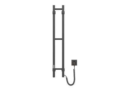 Рушникосушка Ardesto електрична  Elina Eco, 160х1000мм, кнопка, сталь, чорний муар