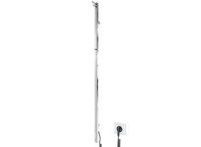 Рушникосушка Mario електрична Рей Кубо-І, 1500x30x55130мм, таймер-регулятор, нерж.сталь, чорний мат