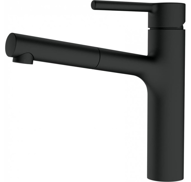 Змішувач для кухні Franke Centro, довж.виливу - 235мм, поворотний, 1важіль, чорний матовий